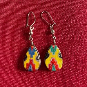 Hand Painted Wooden Earrings